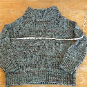 Anthropologie Speckled Green Turtleneck Sweater